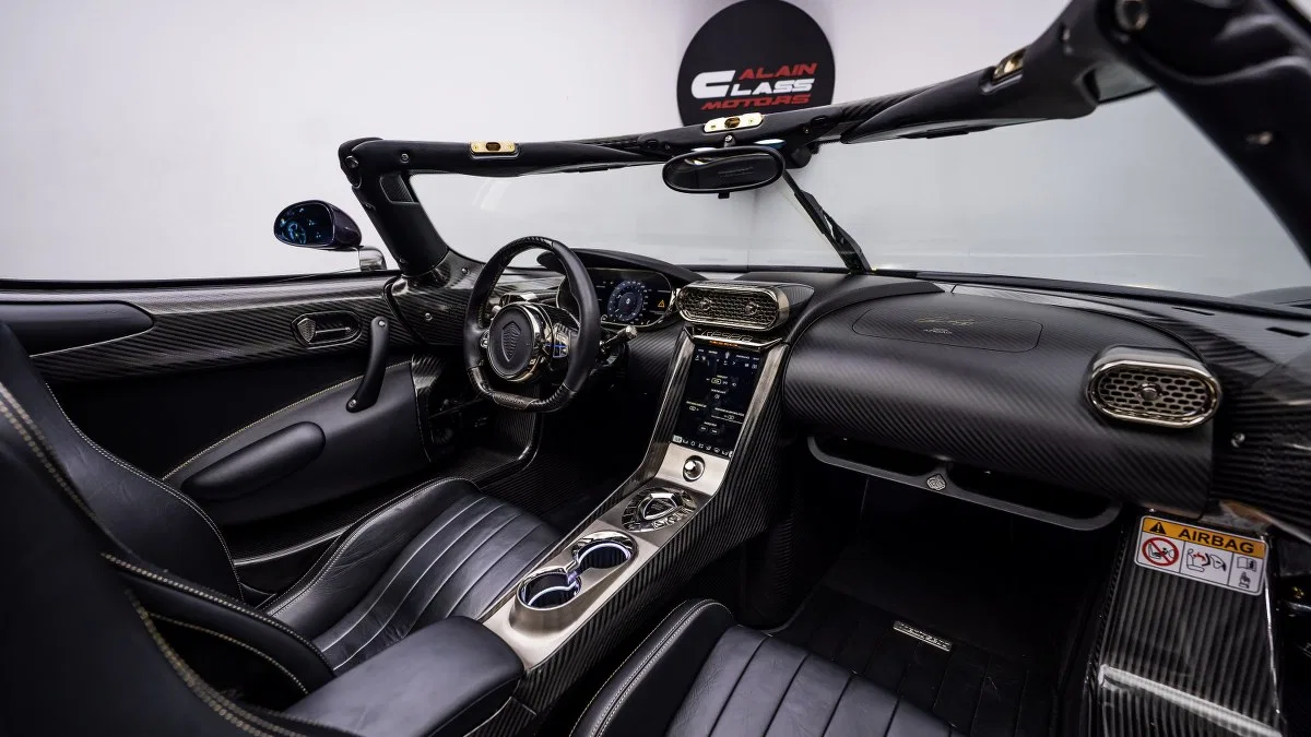 2019 Koenigsegg Regera interior, dashboard, Black