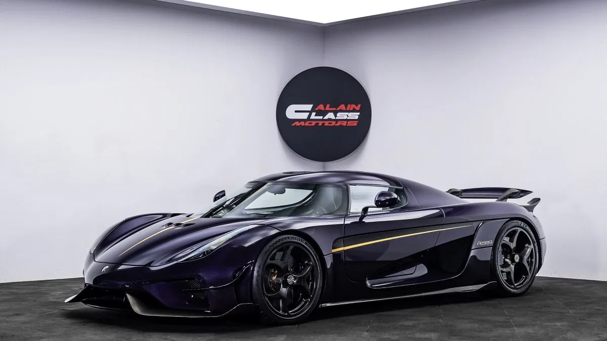 2019 Koenigsegg Regera for sale, exterior, Purple Gold