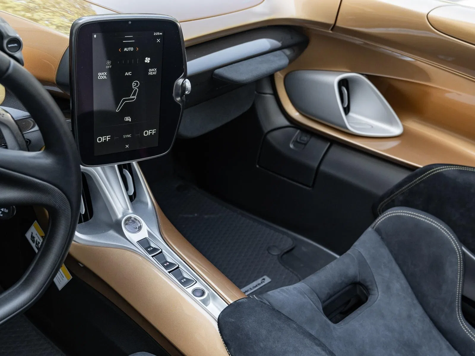 2021 McLaren Elva XP2 interior, Black (Custom trim)
