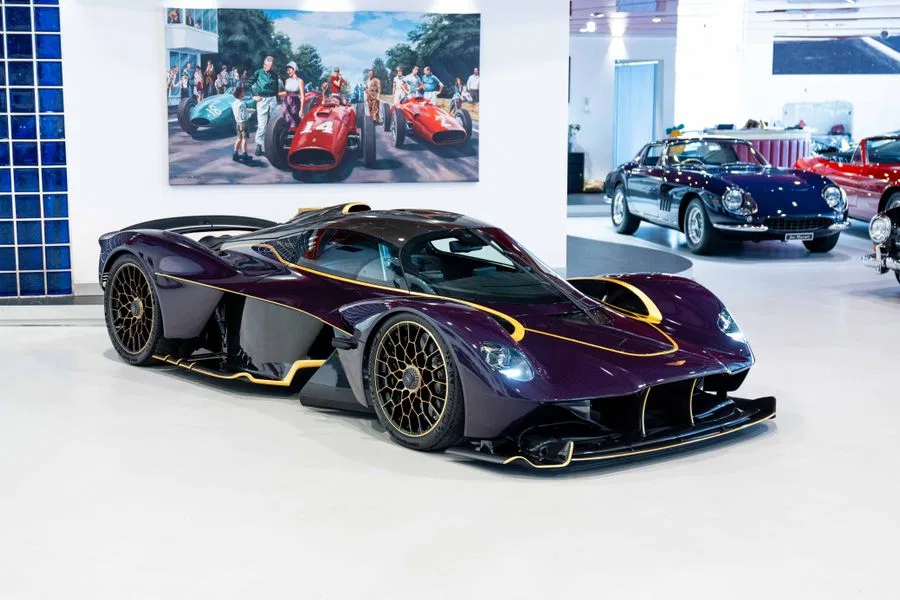 2024 Aston Martin Valkyrie for sale, exterior, Purple Tinted Exposed Carbon Fibre