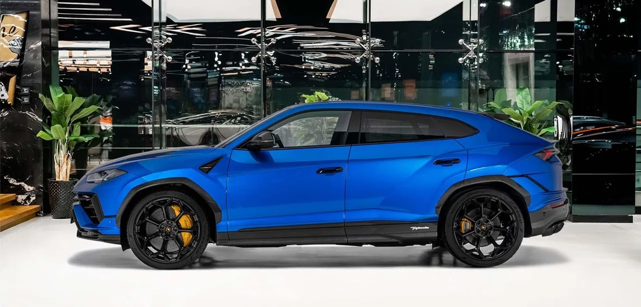 2024 Lamborghini Urus Performante, side profile, Blue