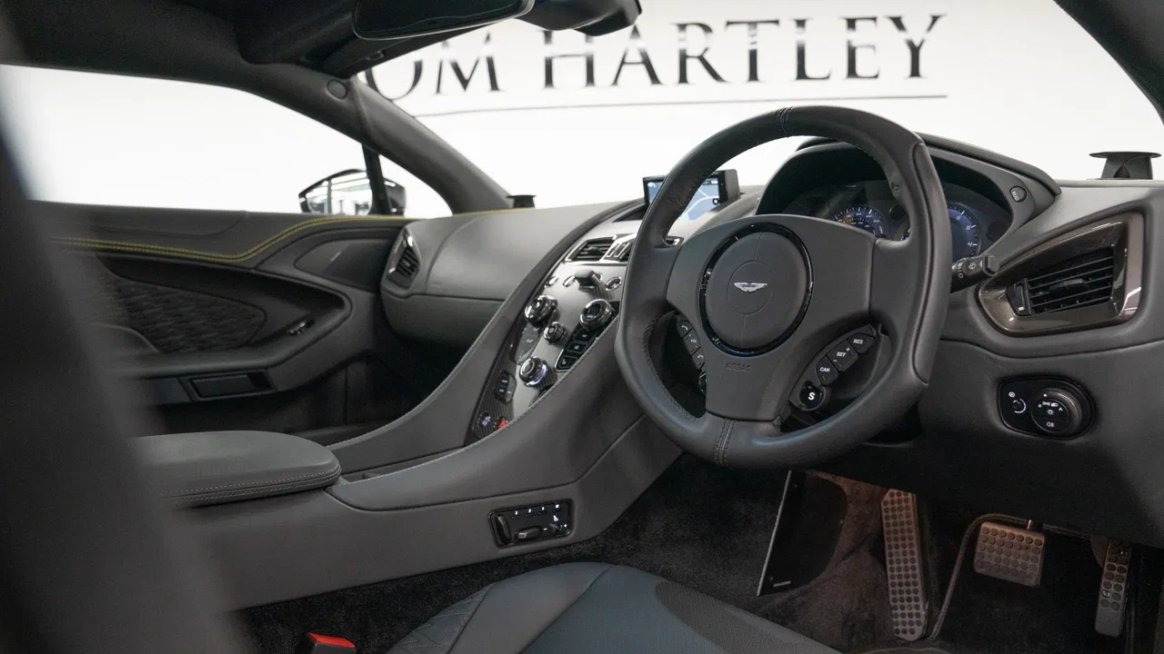2019 Aston Martin Vanquish Zagato Shooting Brake interior, dashboard, Dark Grey