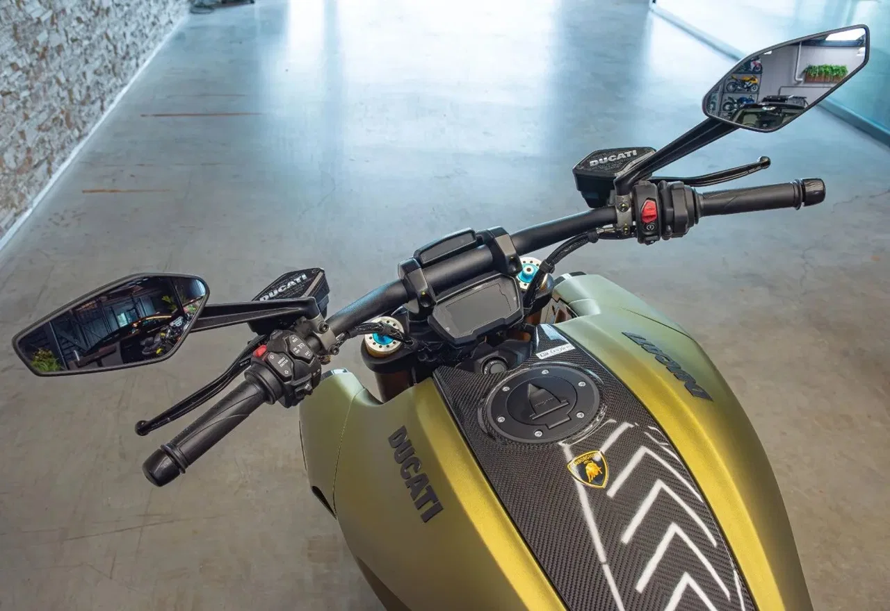 2023 Ducati 1260 S Diavel Lamborghini for sale, exterior, Gea Green.