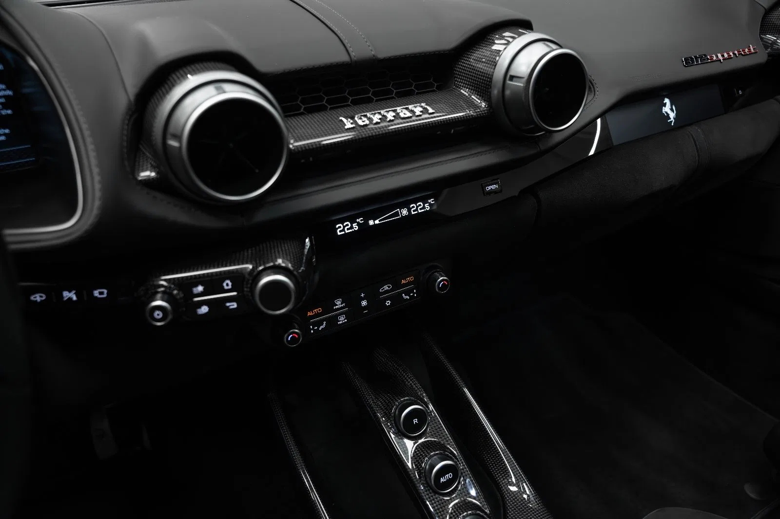 2019 Mansory 812 Superfast Stallone interior, Nero (Black) – Full Leather & Alcantara