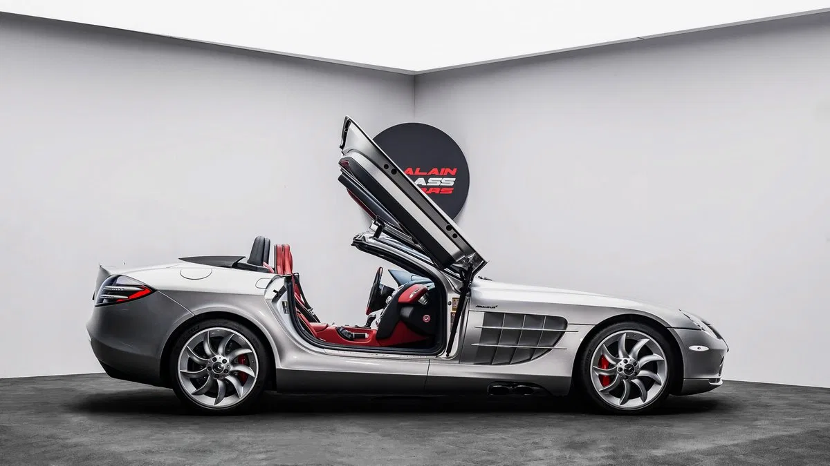 2007 Mercedes-Benz SLR McLaren Roadster for sale, exterior, Crystal Laurit Silver