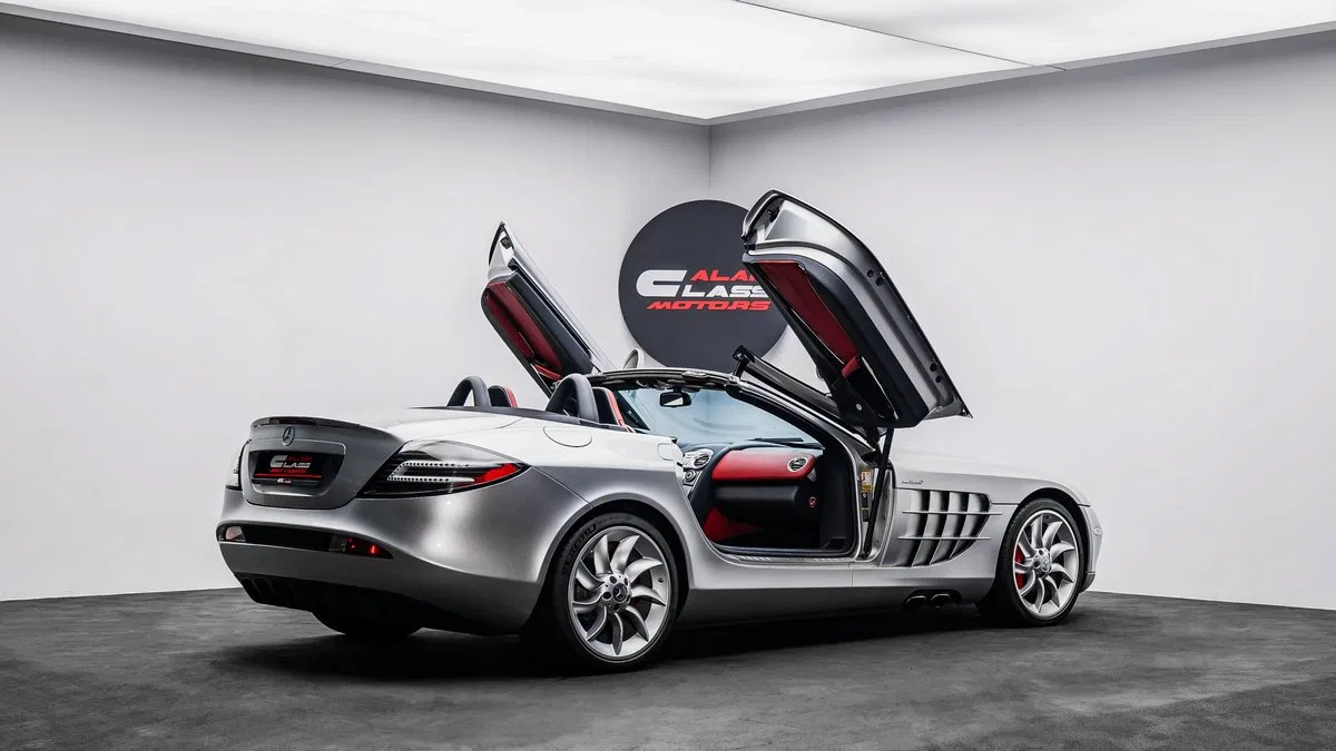 2007 Mercedes-Benz SLR McLaren Roadster for sale, exterior, Crystal Laurit Silver
