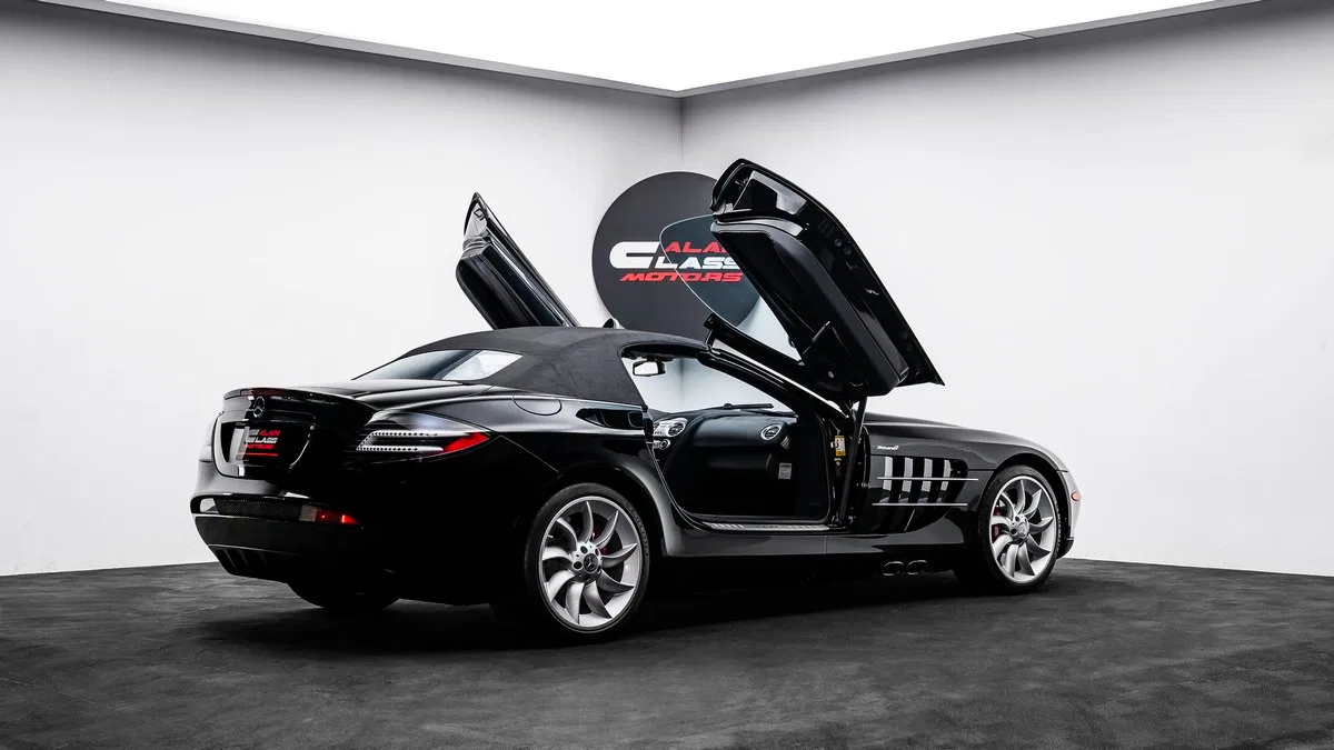 2008 Mercedes-Benz SLR McLaren Roadster for sale, exterior, Black