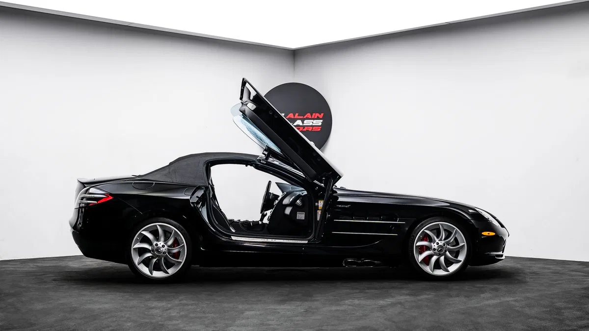 2008 Mercedes-Benz SLR McLaren Roadster for sale, exterior, Black