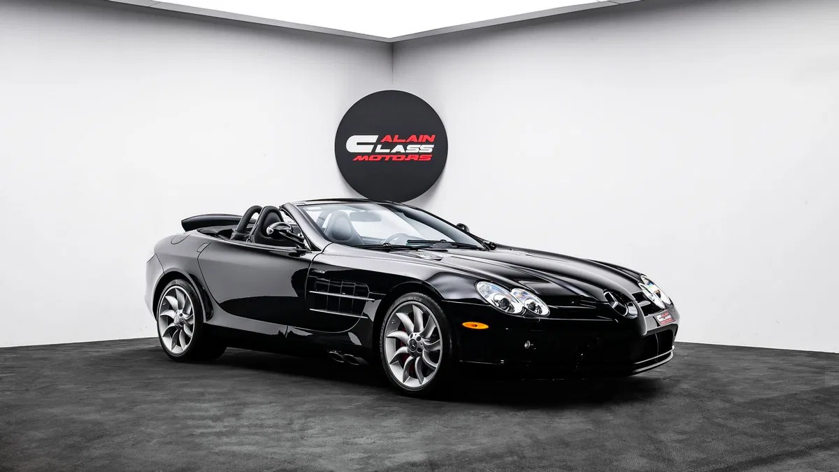 2008 Mercedes-Benz SLR McLaren Roadster for sale, exterior, Black