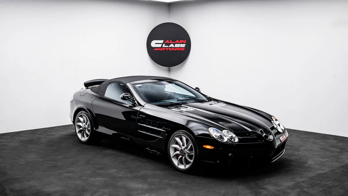 2008 Mercedes-Benz SLR McLaren Roadster for sale, exterior, Black
