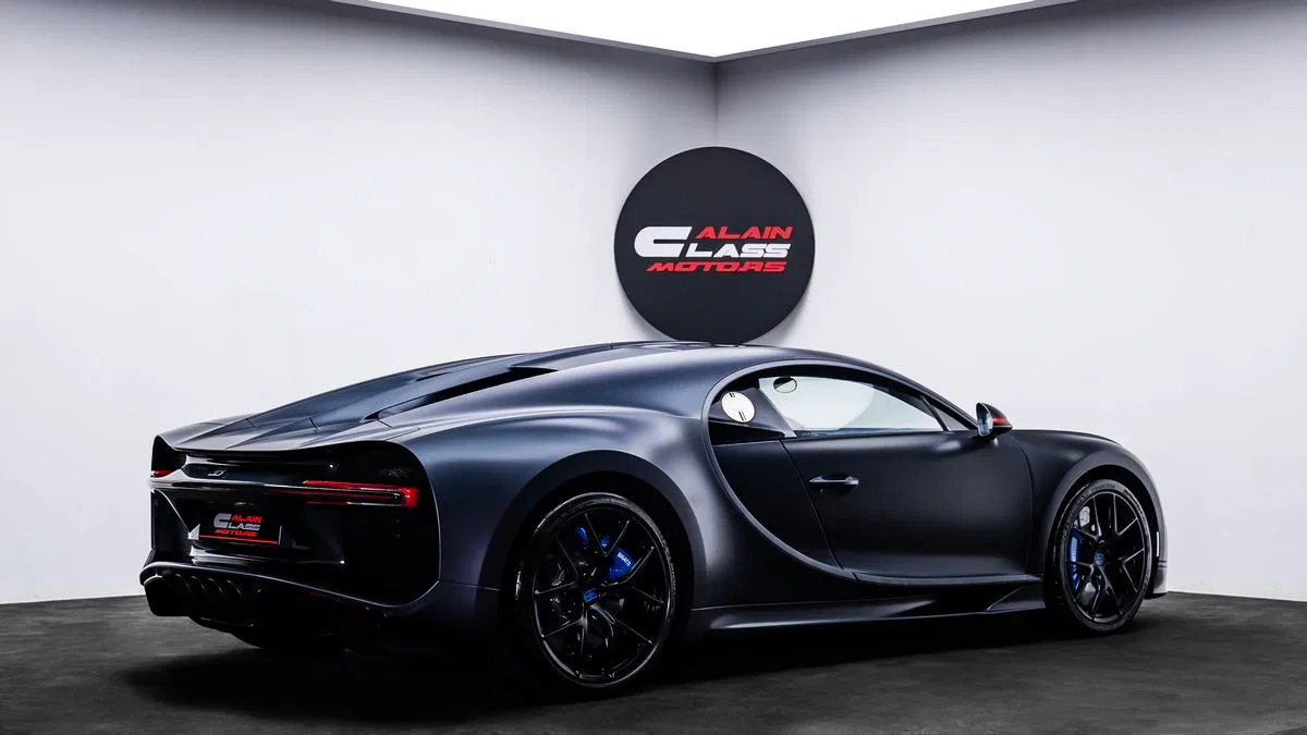 2019 Bugatti Chiron Sport 110 Ans for sale, exterior, Exposed Carbon Fiber | Steel Blue