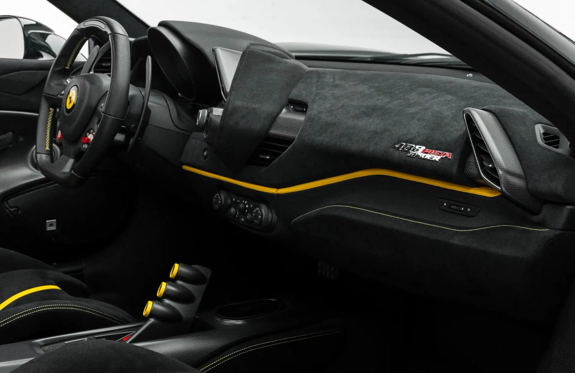 2020 Ferrari 488 Pista Spider 2020 interior, Black