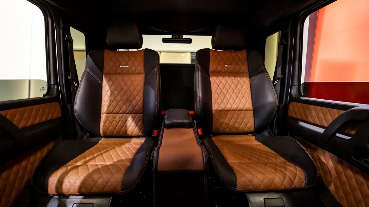 2014 Mercedes-Benz G63 AMG 6x6 interior, seats, Black | Brown