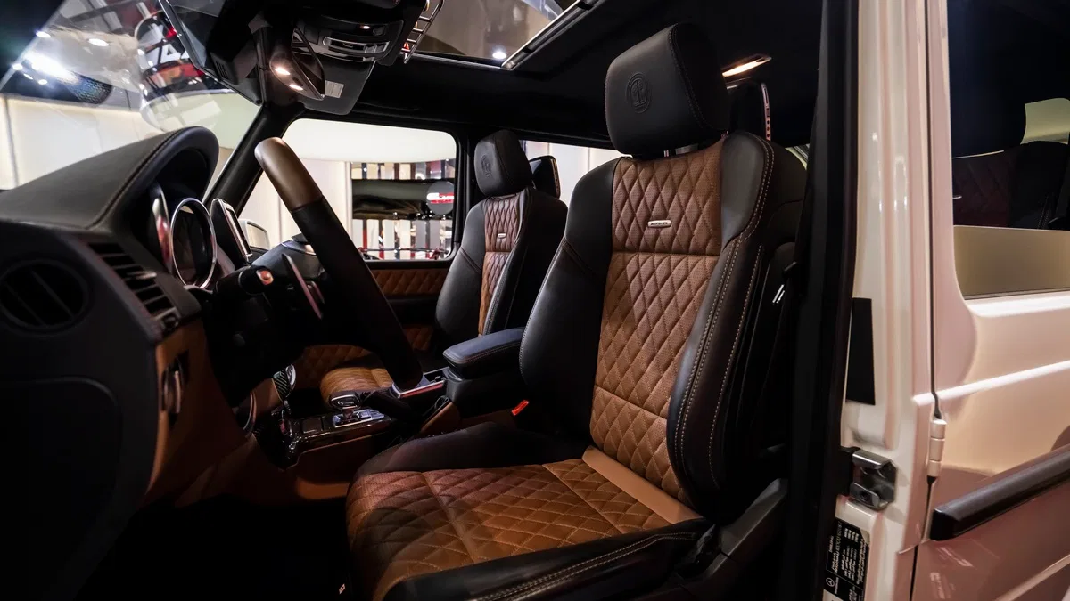 2014 Mercedes-Benz G63 AMG 6x6 interior, seats, Black | Brown