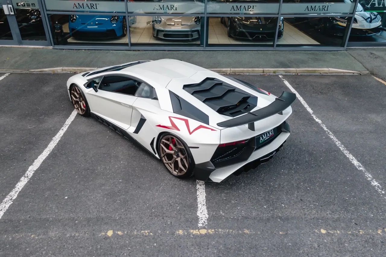 2016 Lamborghini Aventador SV LP750-4 for sale, exterior, Nero Alcantara with Rosso stitching