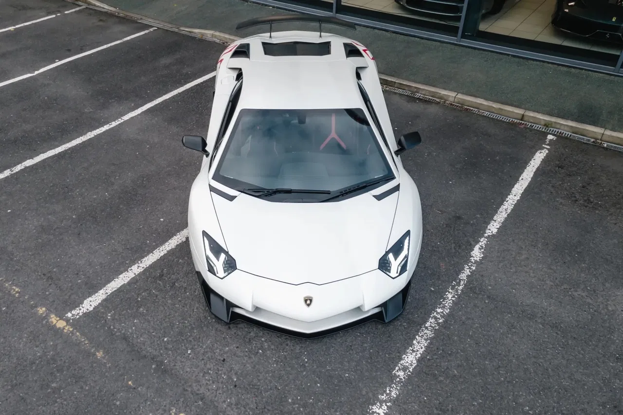 2016 Lamborghini Aventador SV LP750-4 for sale, exterior, Nero Alcantara with Rosso stitching
