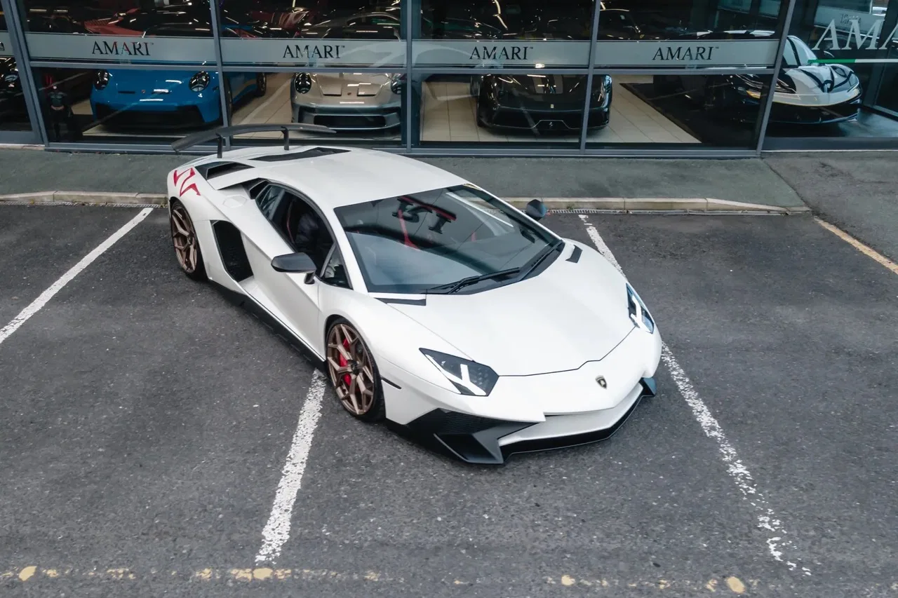 2016 Lamborghini Aventador SV LP750-4 for sale, exterior, Nero Alcantara with Rosso stitching