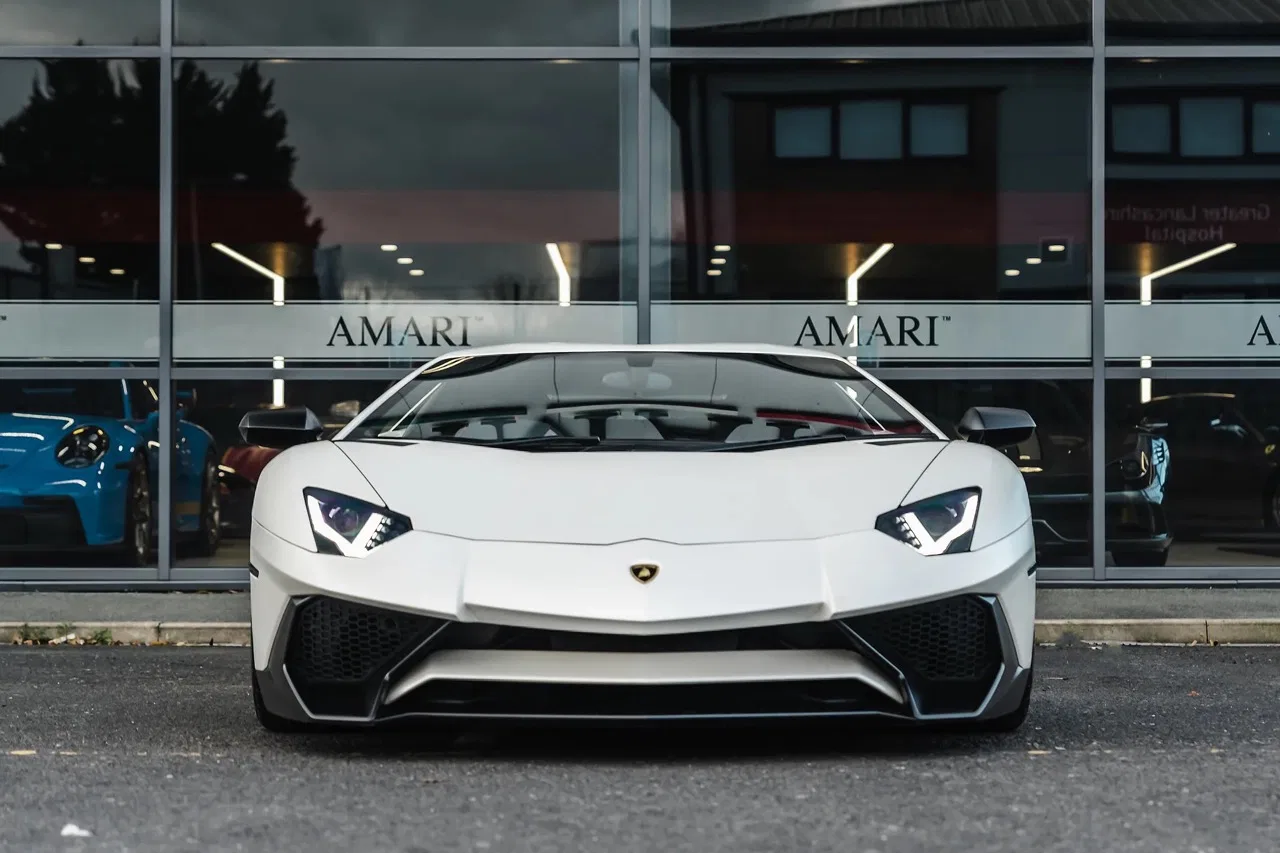 2016 Lamborghini Aventador SV LP750-4 for sale, exterior, Nero Alcantara with Rosso stitching
