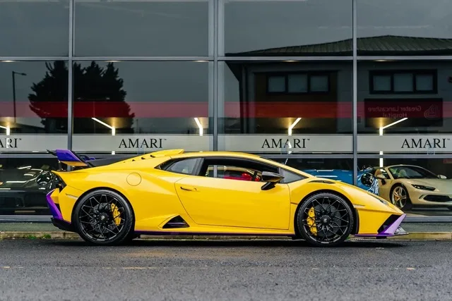 2022 Lamborghini Huracán STO for sale, exterior, Giallo and Nero Alcantara