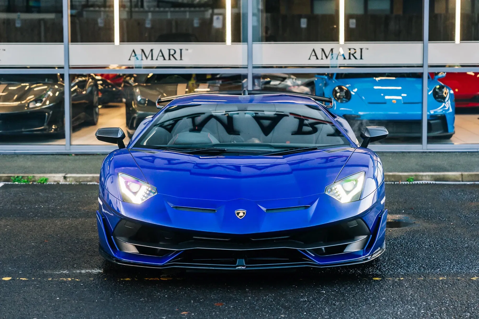 2019 Lamborghini Aventador SVJ LP 770-4 for sale, exterior, Blu Nereid