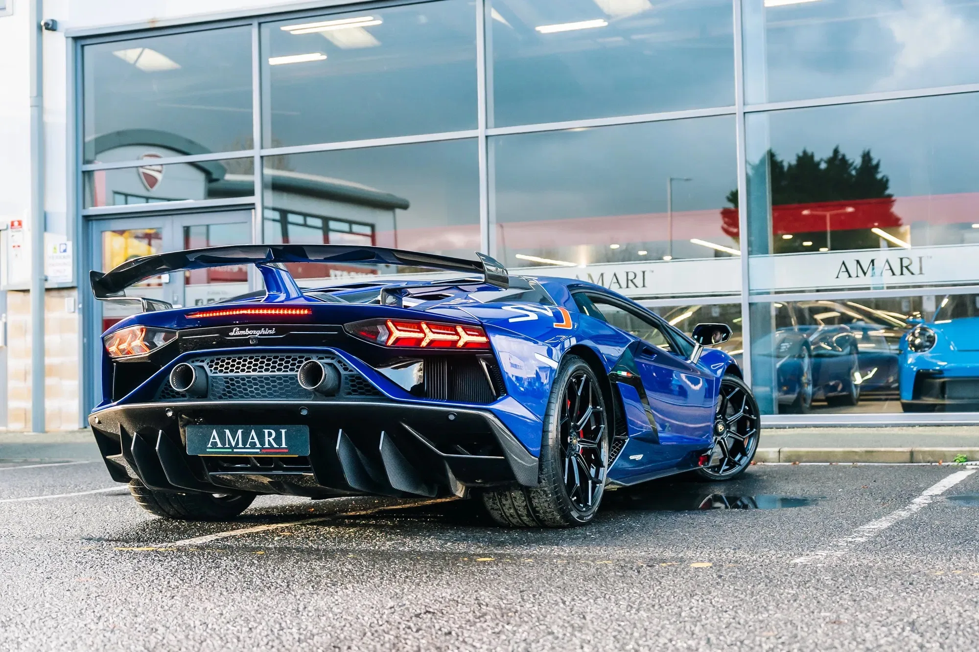 2019 Lamborghini Aventador SVJ LP 770-4 for sale, exterior, Blu Nereid