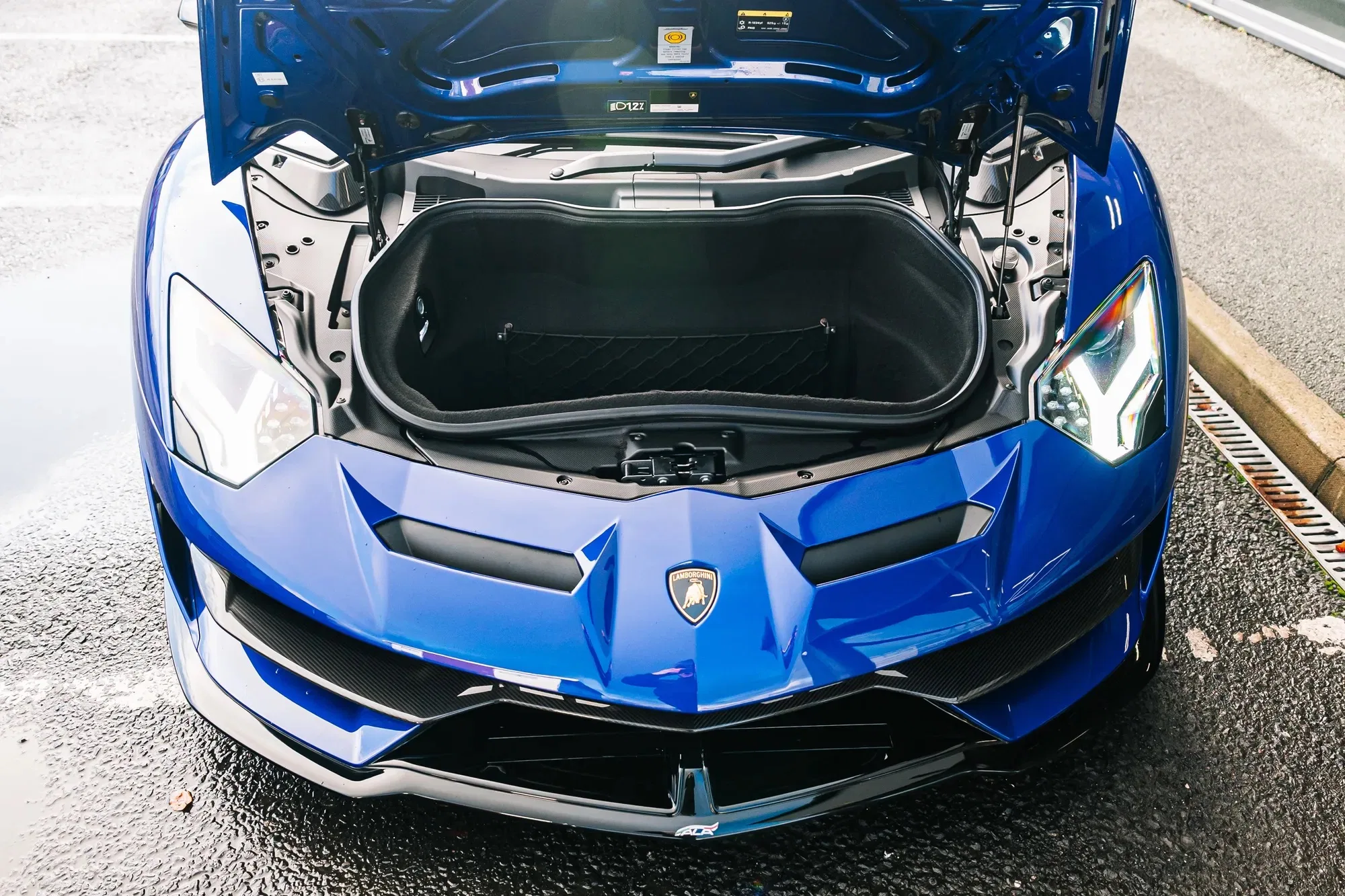 2019 Lamborghini Aventador SVJ LP 770-4 for sale, exterior, Blu Nereid