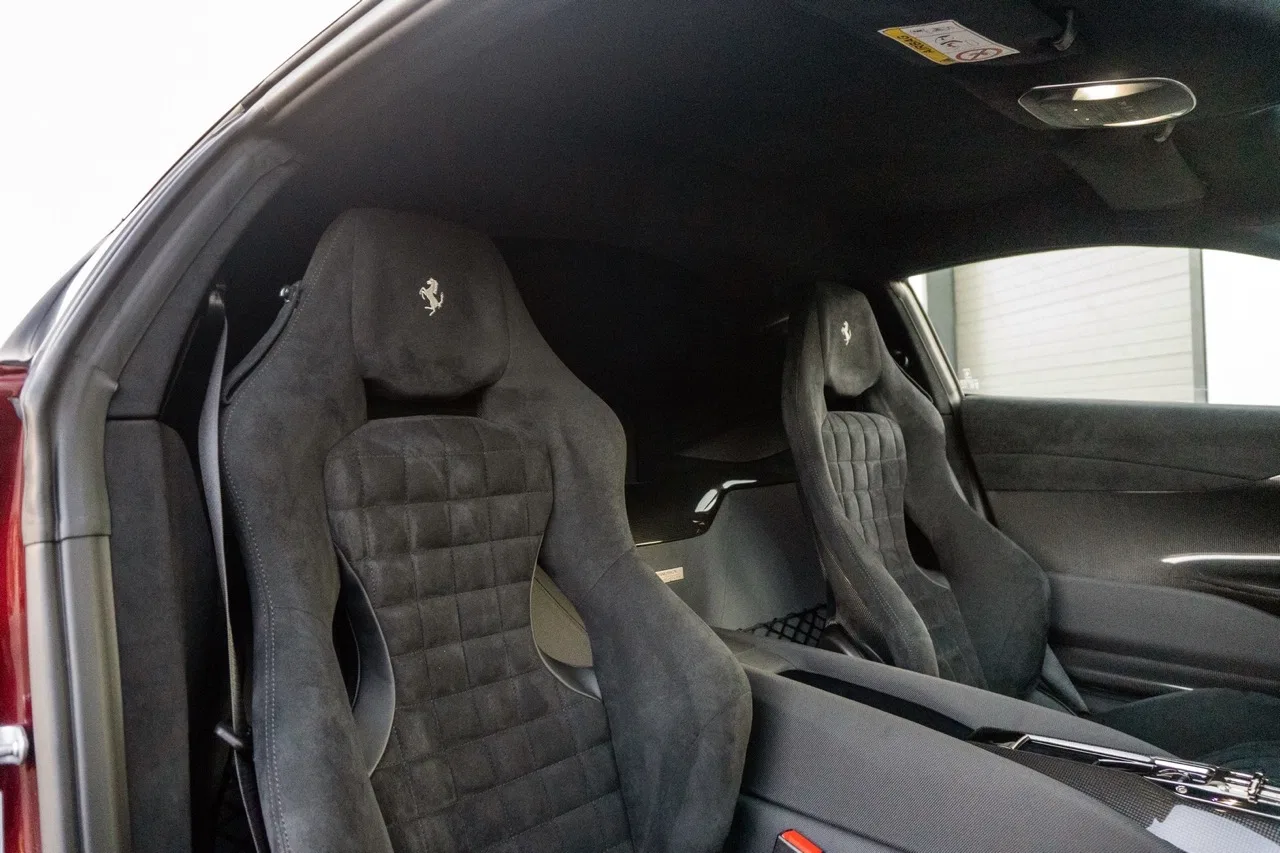 2022 Ferrari 812 Competizione – Rosso Rubino interior, seats