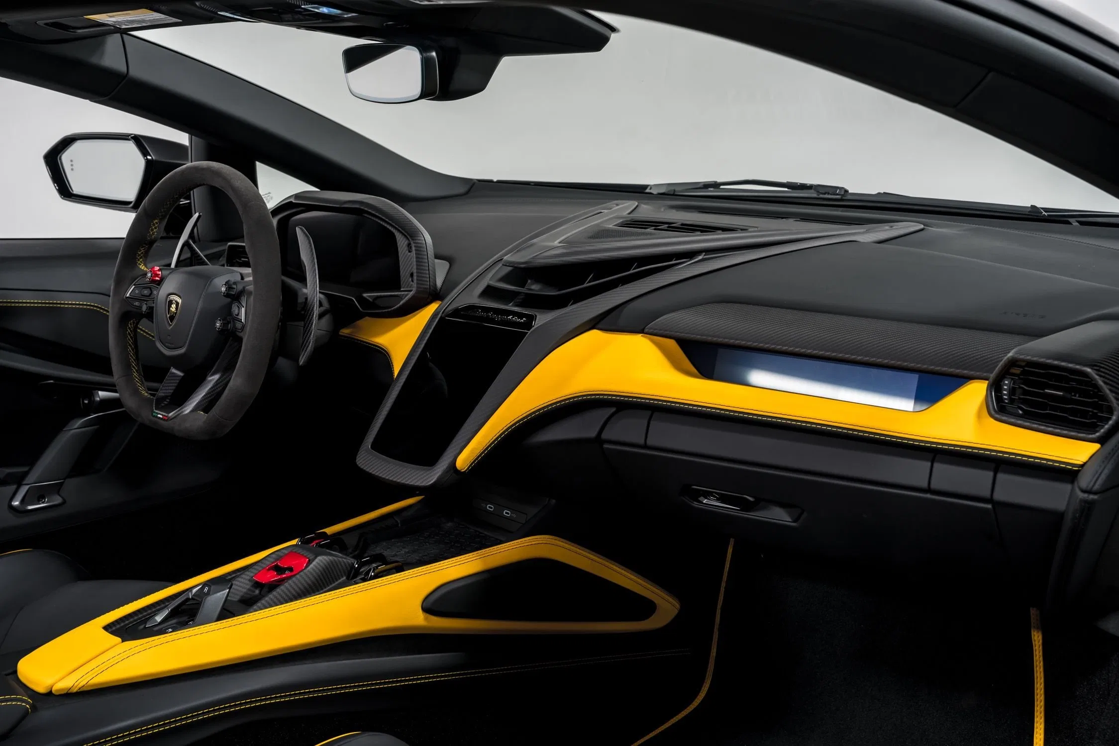 2024 Lamborghini Revuelto interior, Nero Ade
