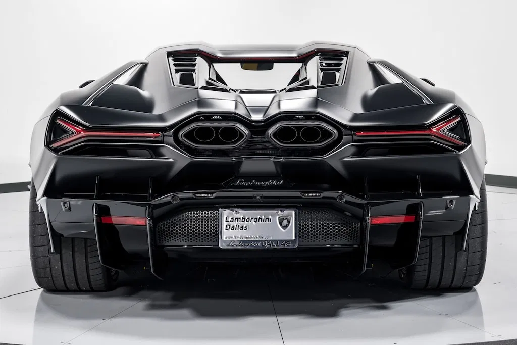 2024 Lamborghini Revuelto, rear three-quarter view, Nero Nemesis