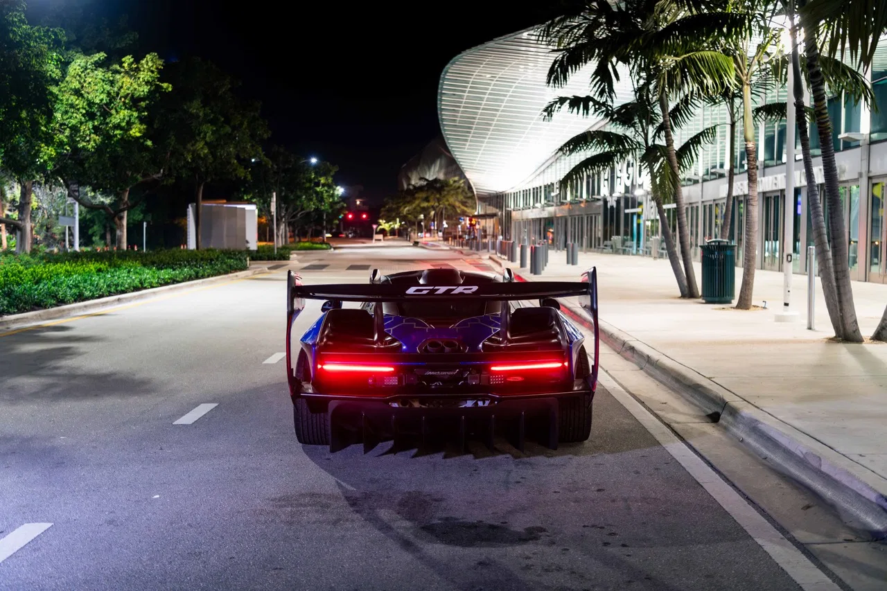 2019 McLaren Senna GTR for sale, exterior, Chrome Blue / Silver Livery