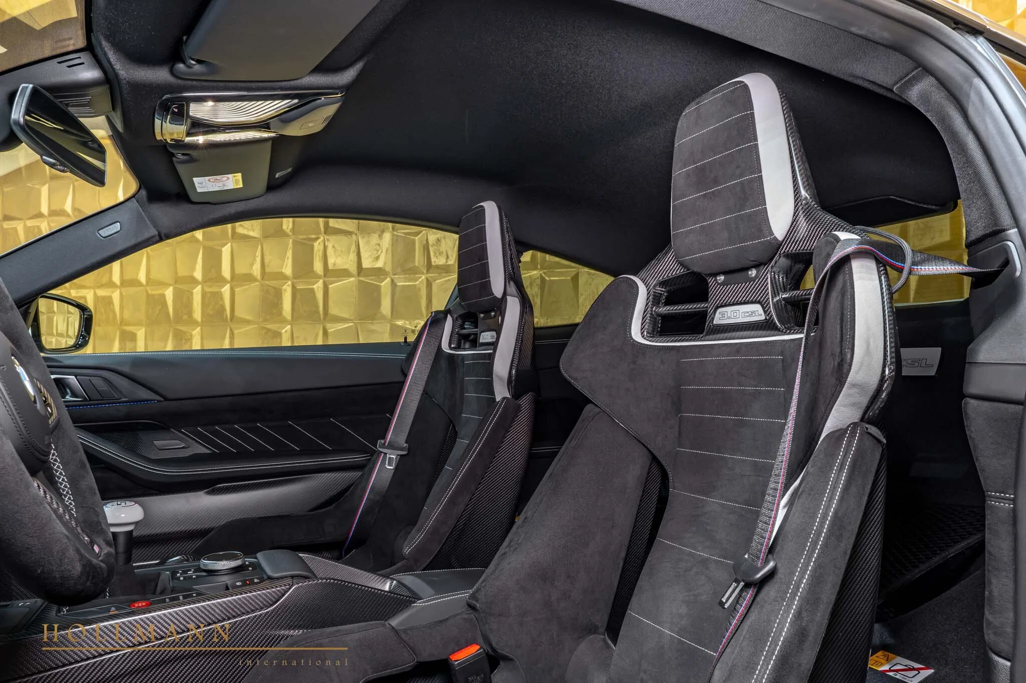 2025 BMW 3.0 CSL interior, seats, Leather/Alcantara Black