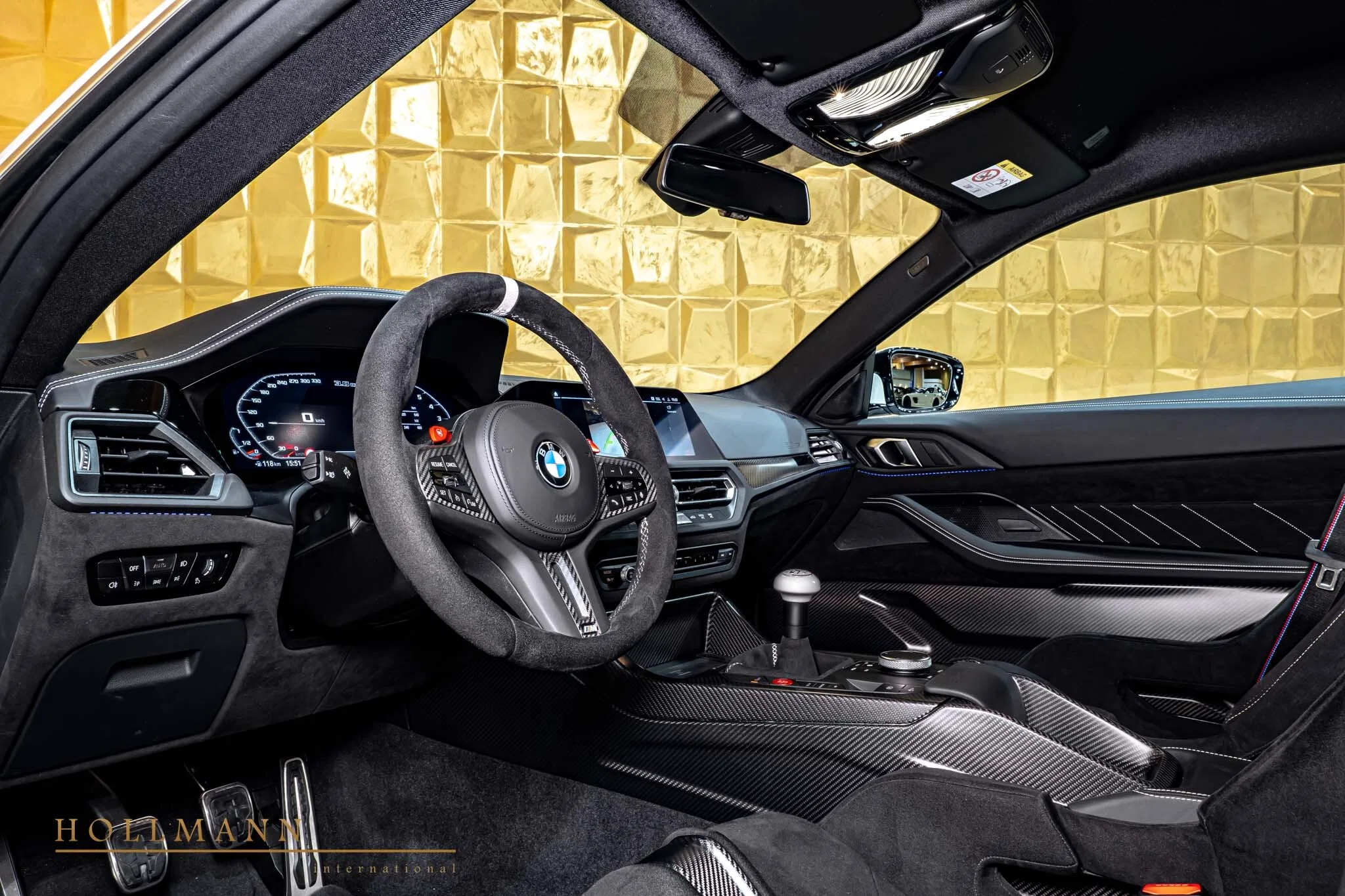 2025 BMW 3.0 CSL interior, dashboard, Leather/Alcantara Black