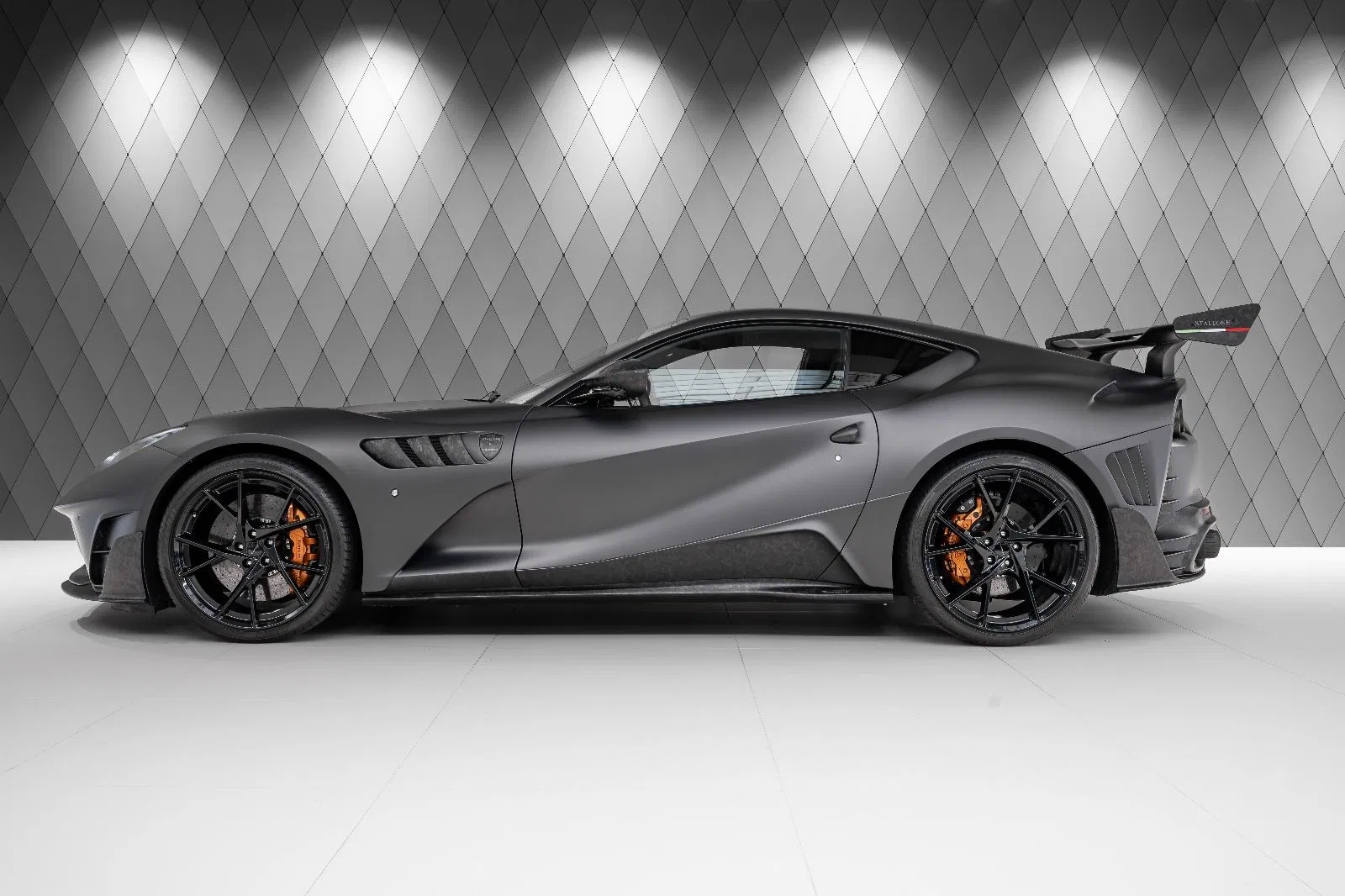 2019 Mansory 812 Superfast Stallone, side profile, Grey Opaco (Matte Grey)