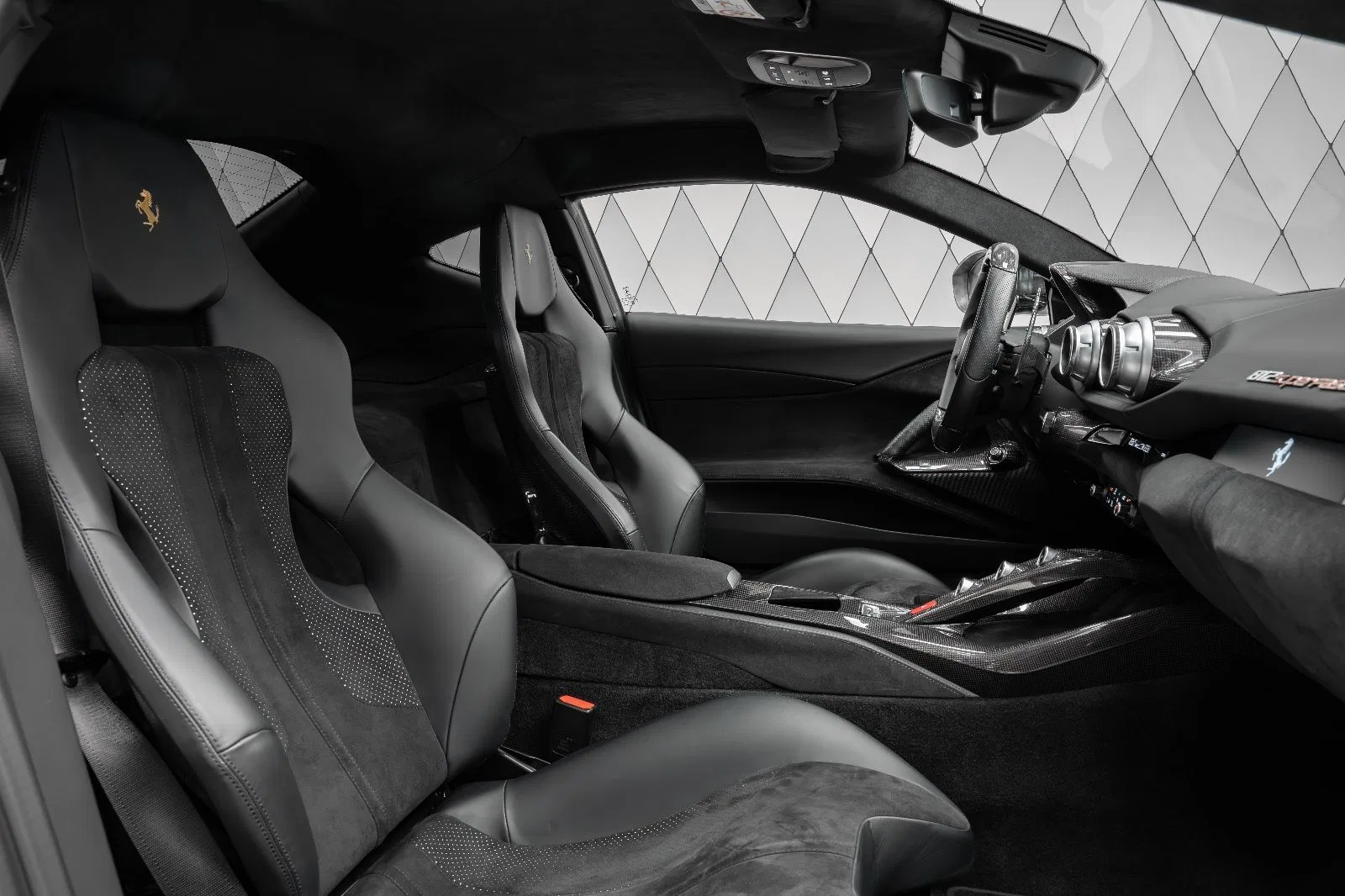 2019 Mansory 812 Superfast Stallone interior, seats, Nero (Black) – Full Leather & Alcantara