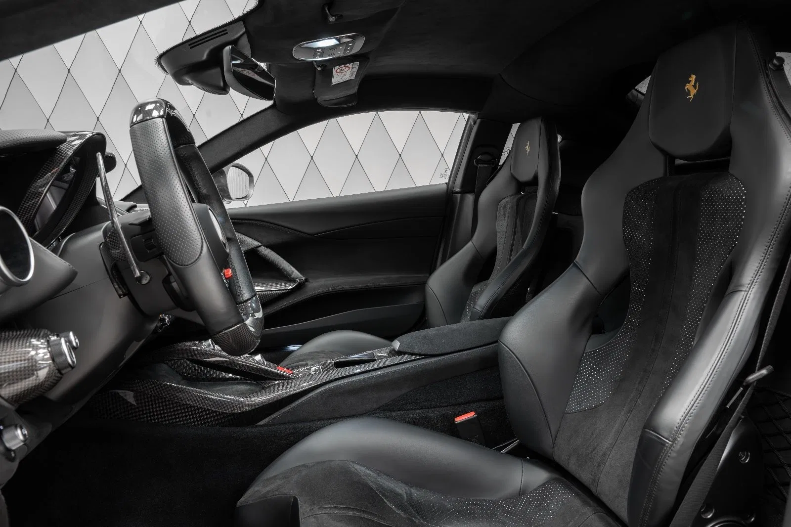 2019 Mansory 812 Superfast Stallone interior, seats, Nero (Black) – Full Leather & Alcantara