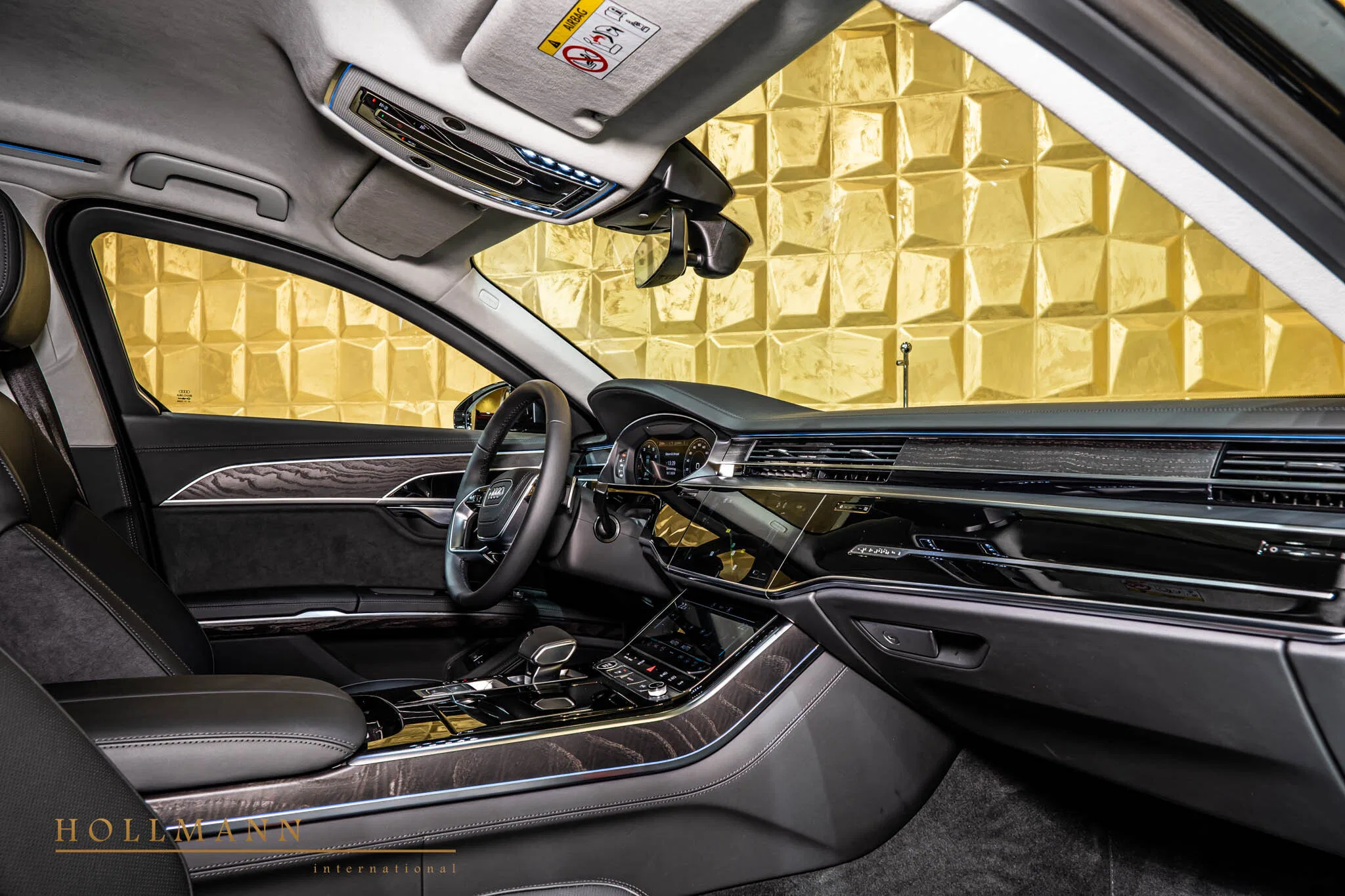 2025 Audi A8 Armored interior, Leather Black