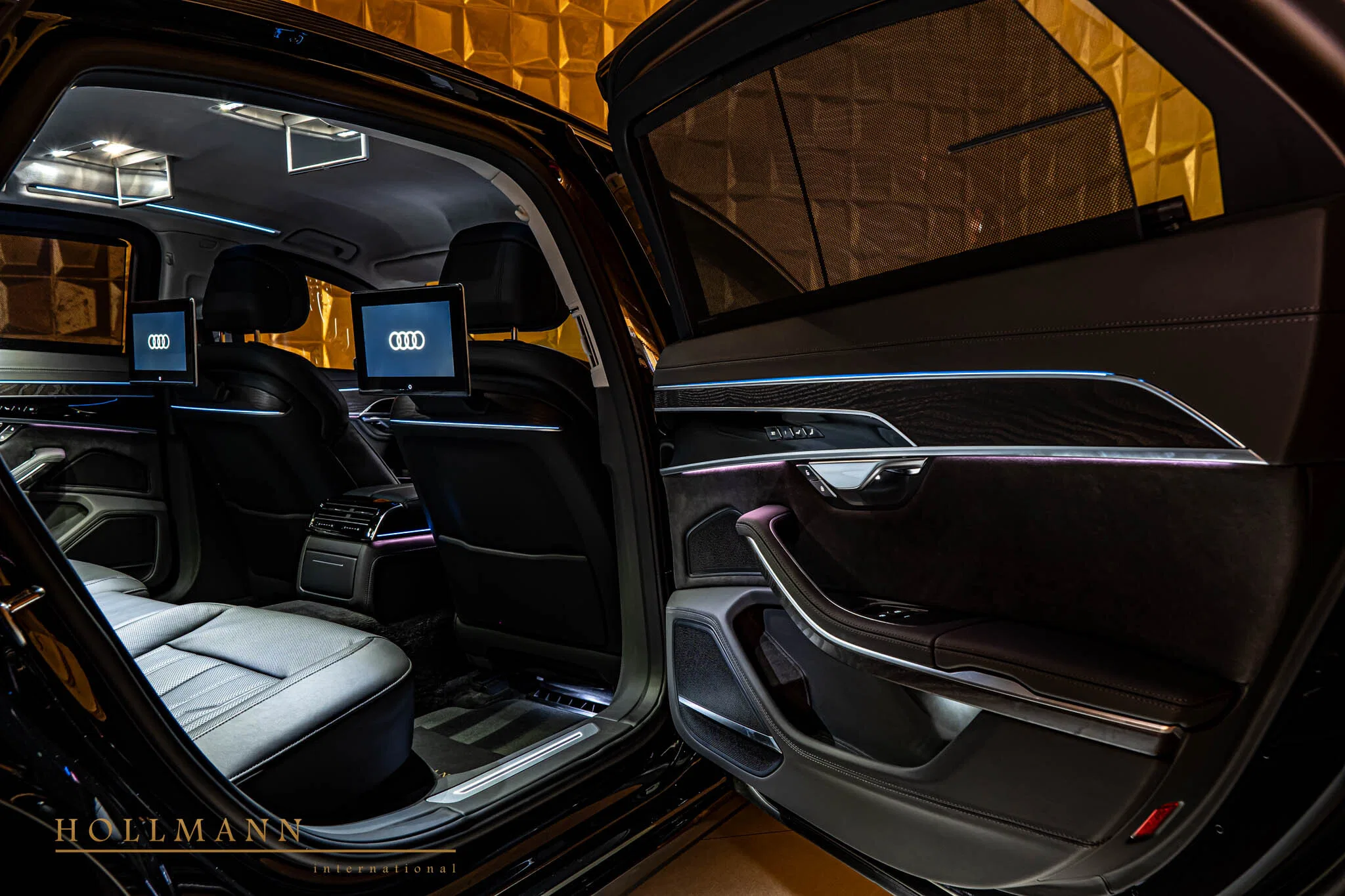 2025 Audi A8 Armored interior, Leather Black