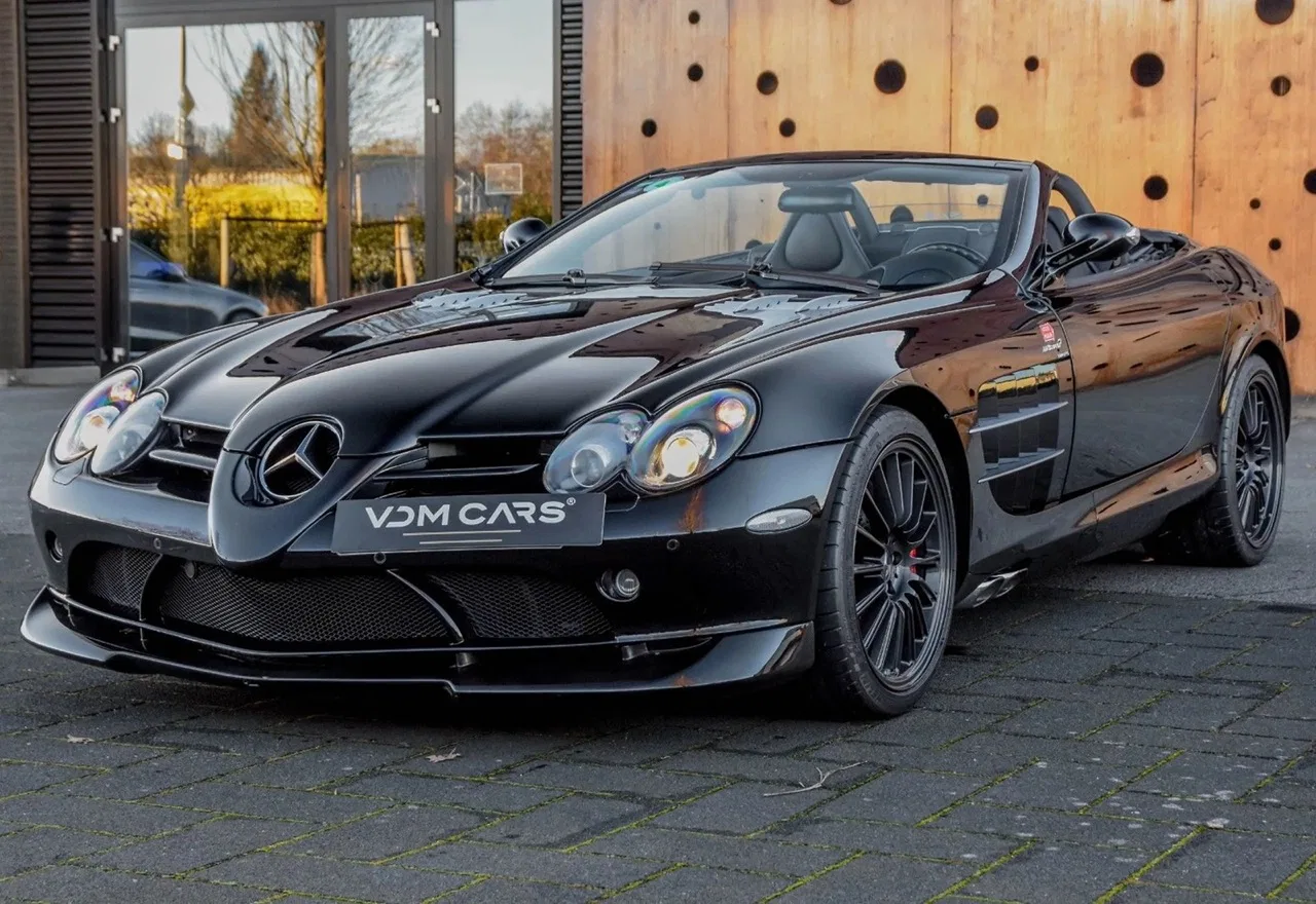 2010 Mercedes-Benz SLR McLaren Roadster for sale, exterior, Black