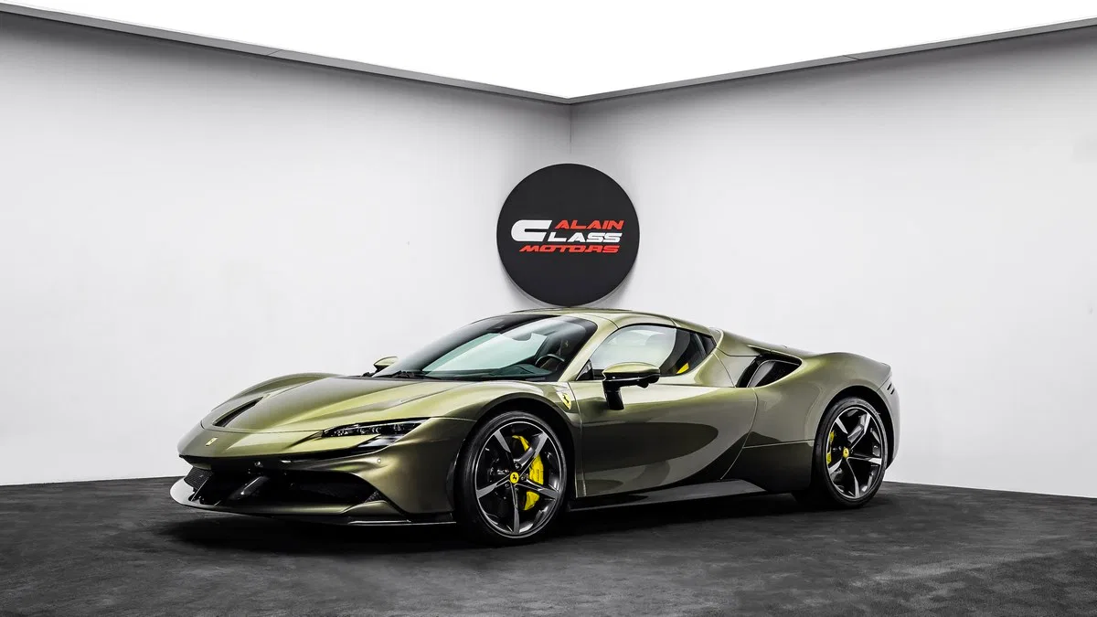 2024 Ferrari SF90 Spider for sale, exterior, Verde Masoni