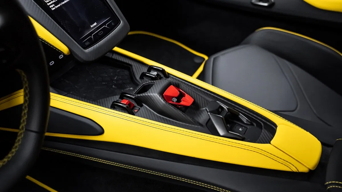 2024 Lamborghini Revuelto interior, center console, Black