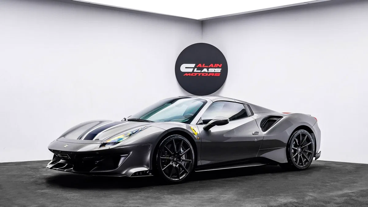 2020 Ferrari 488 Pista Spider for sale, exterior, Grigio Ferro Metallic