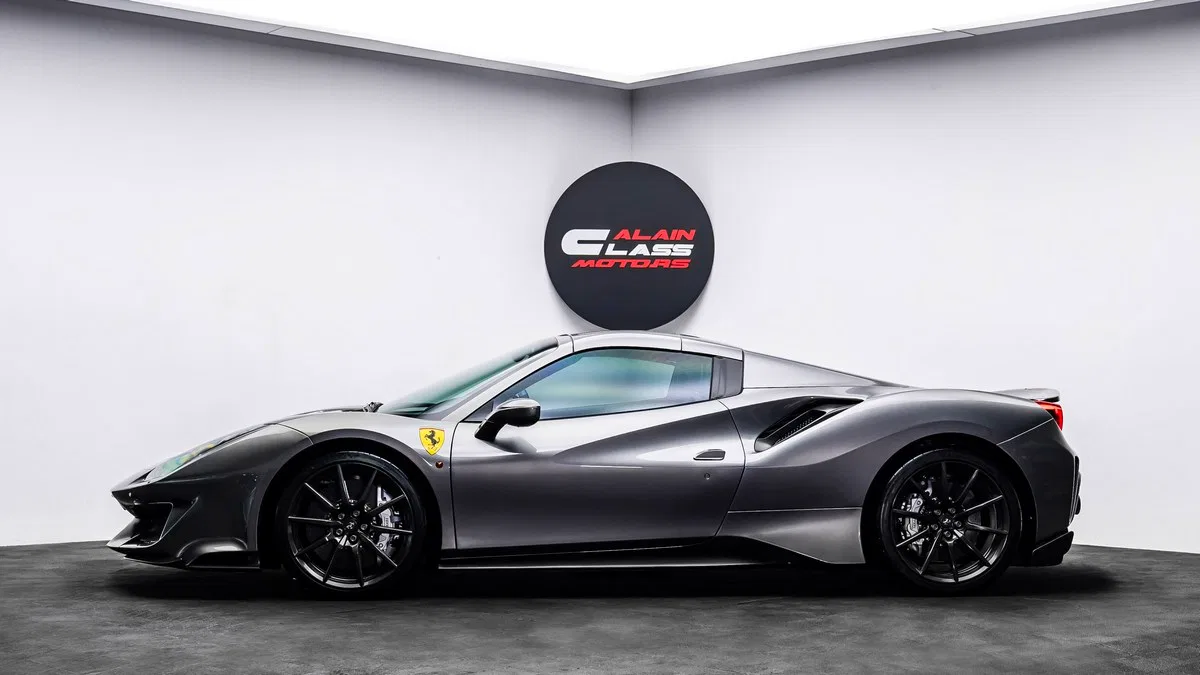 2020 Ferrari 488 Pista Spider for sale, exterior, Grigio Ferro Metallic