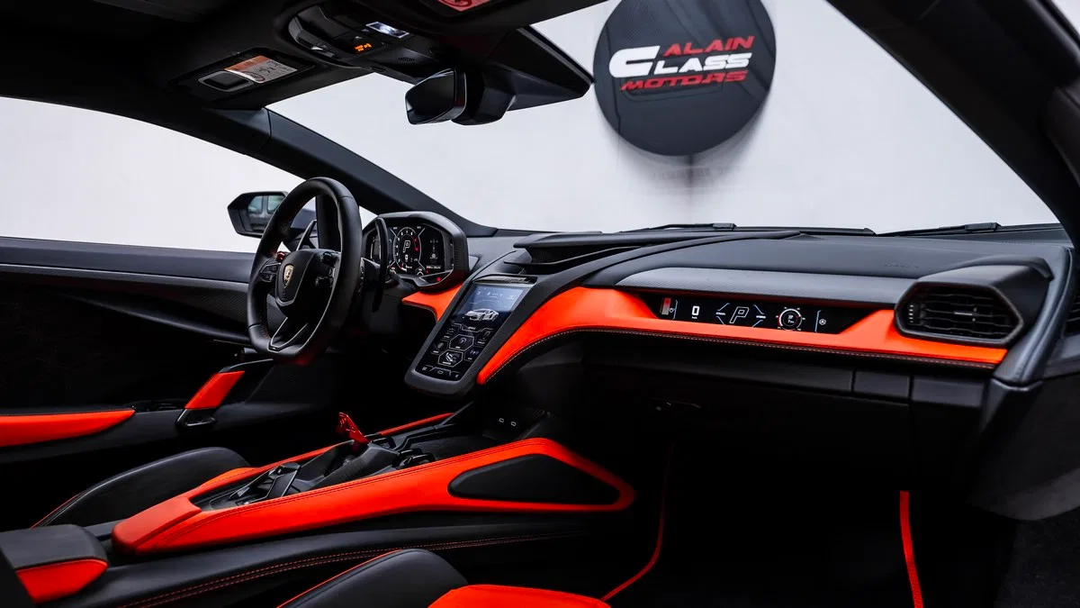 2024 Lamborghini Revuelto interior, Black | Orange