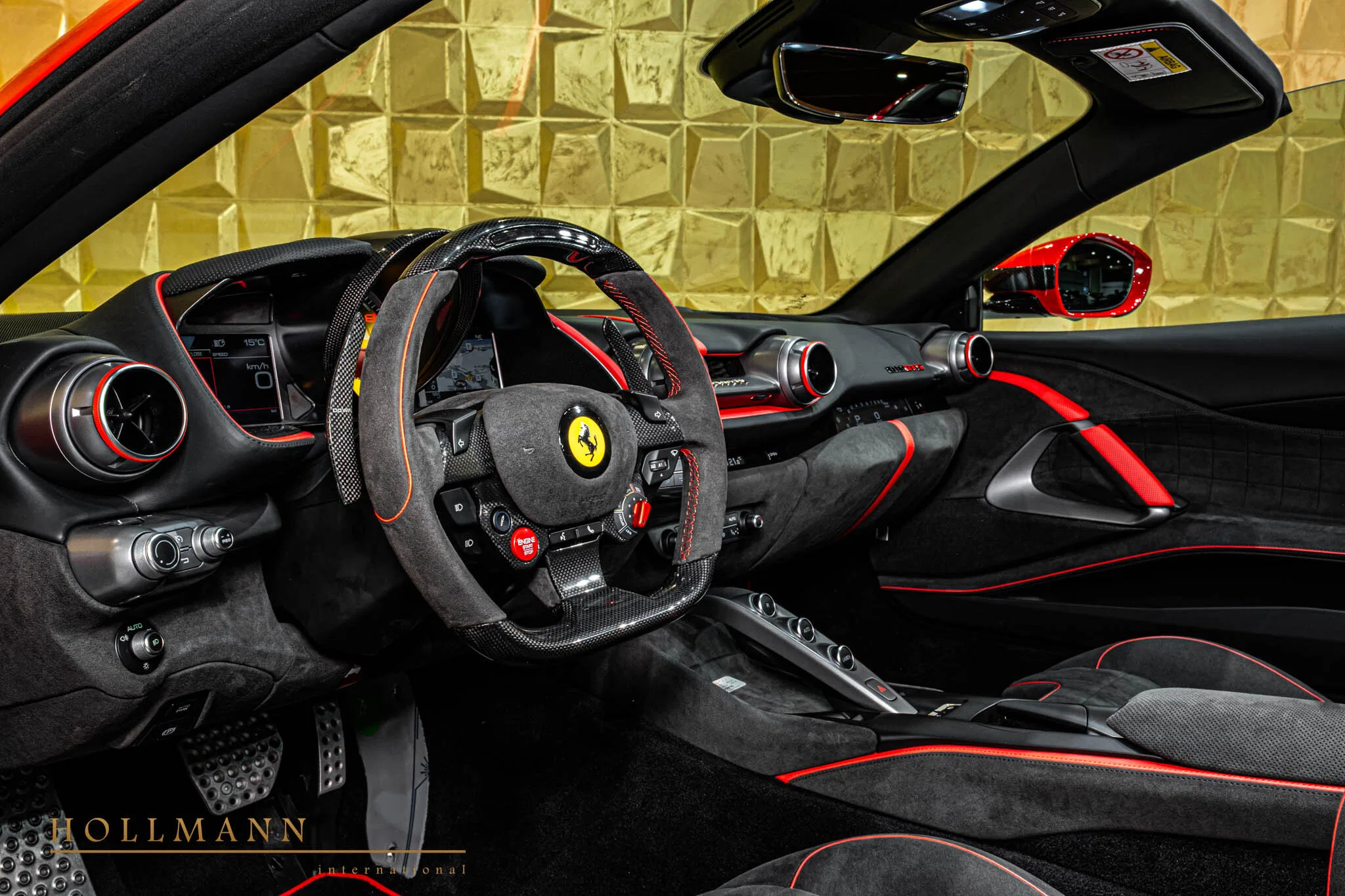 2025 812 Novitec N-Largo interior, Black Alcantara Nero
