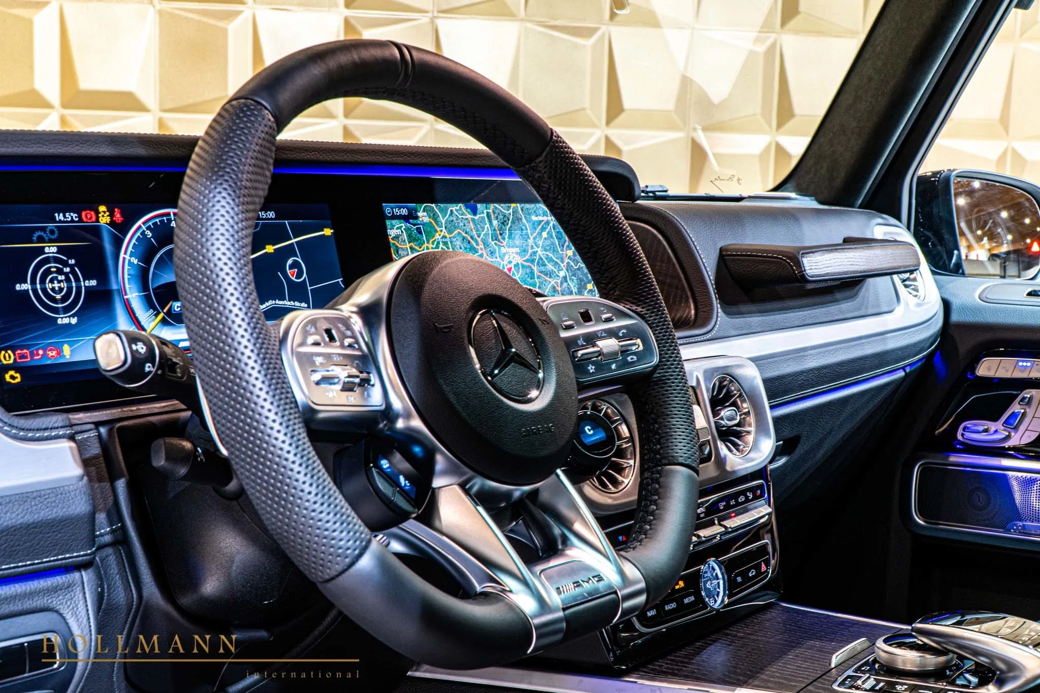 2019 BRABUS G 700 interior, dashboard, EXCLUSIV Leder Schwarz / Anthrazit