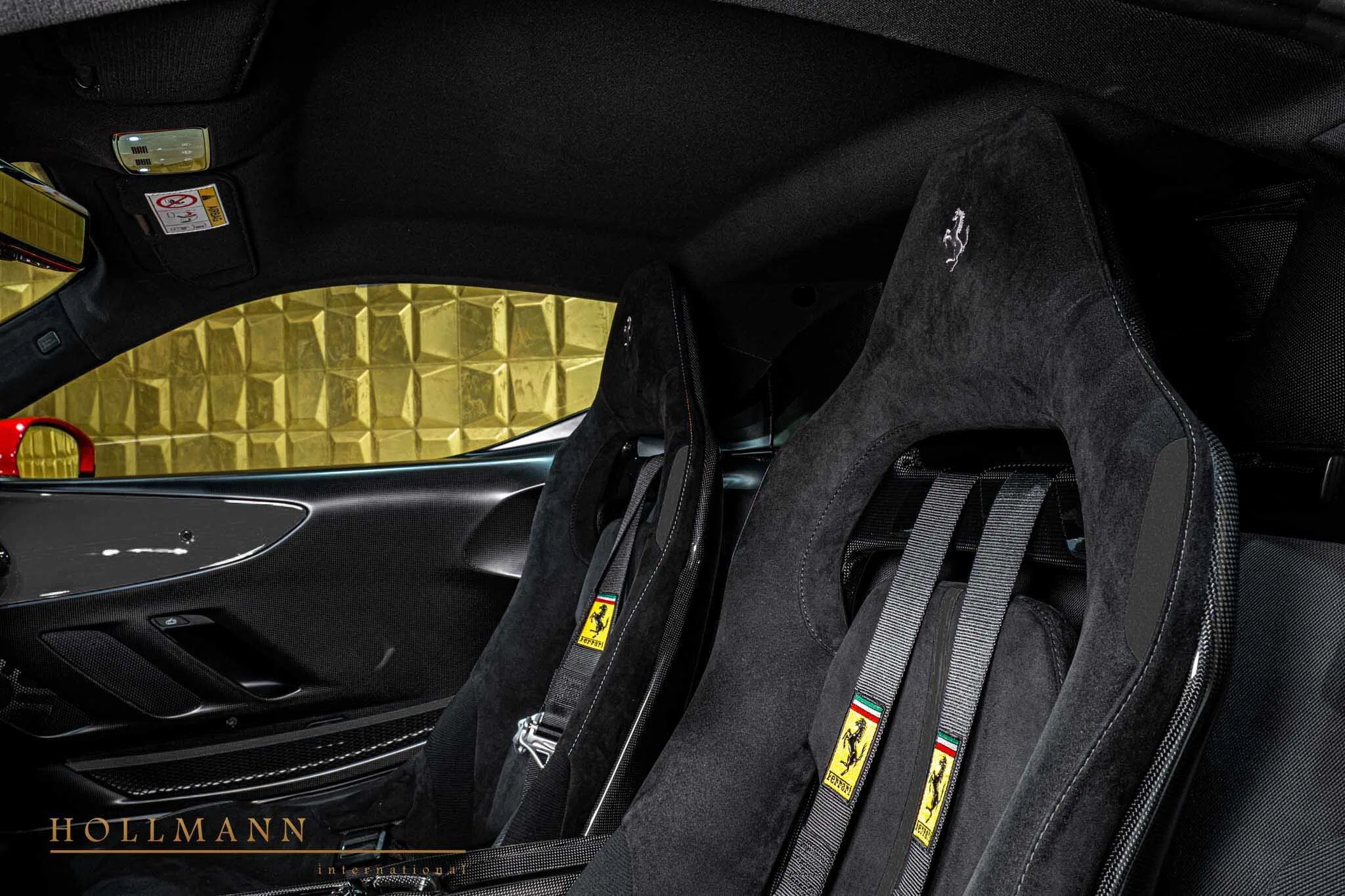 2024 Ferrari SF90 XX Stradale interior, seats, Alcantara Nero