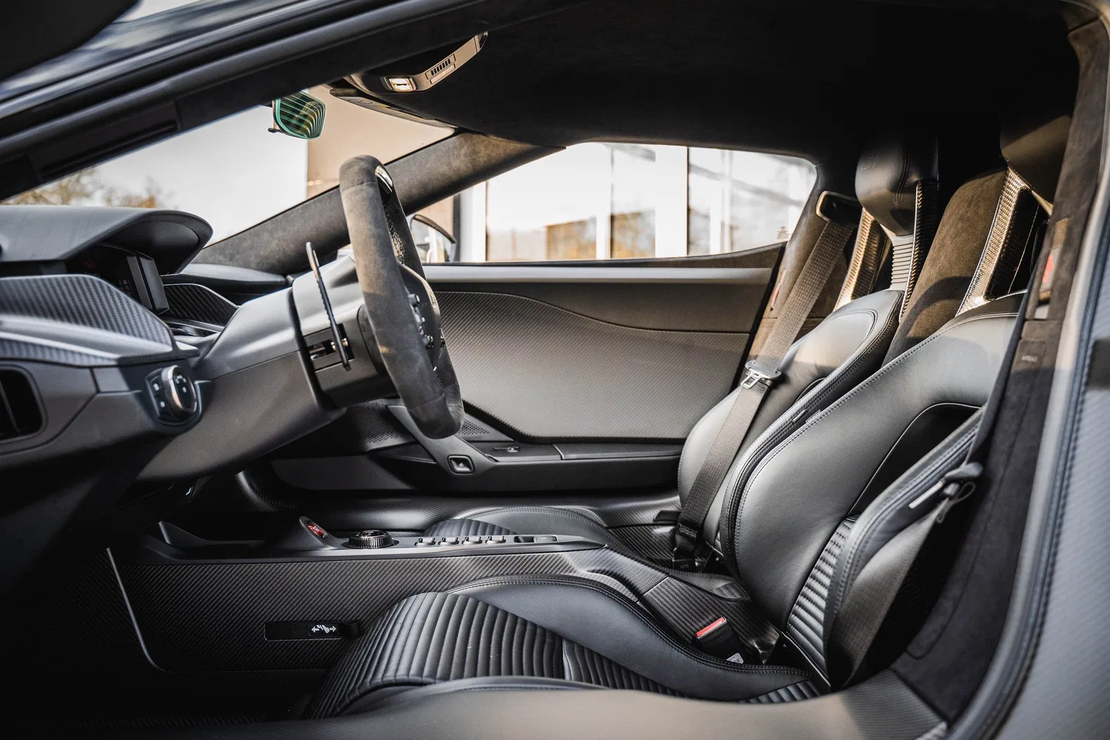 2024 Ford GT interior, Black Alcantara