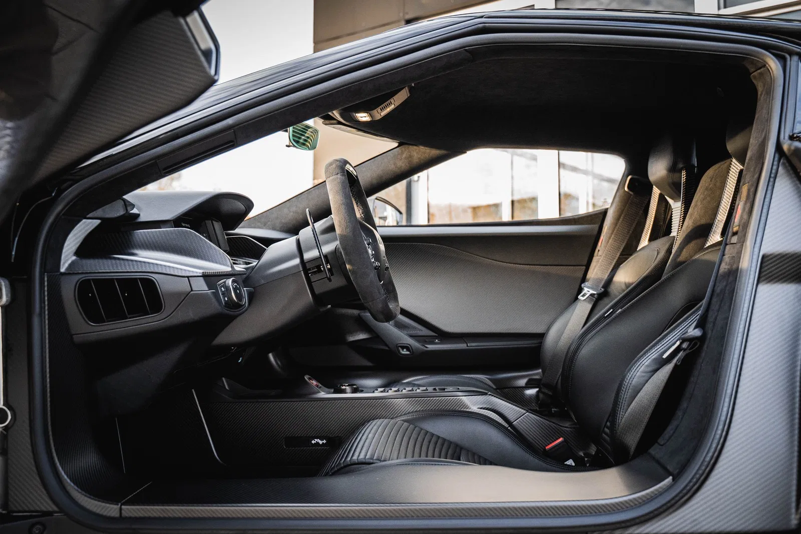 2024 Ford GT interior, Black Alcantara