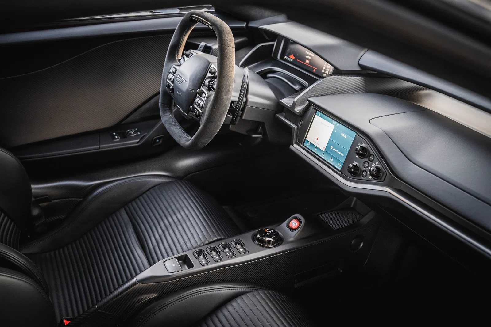 2024 Ford GT interior, Black Alcantara