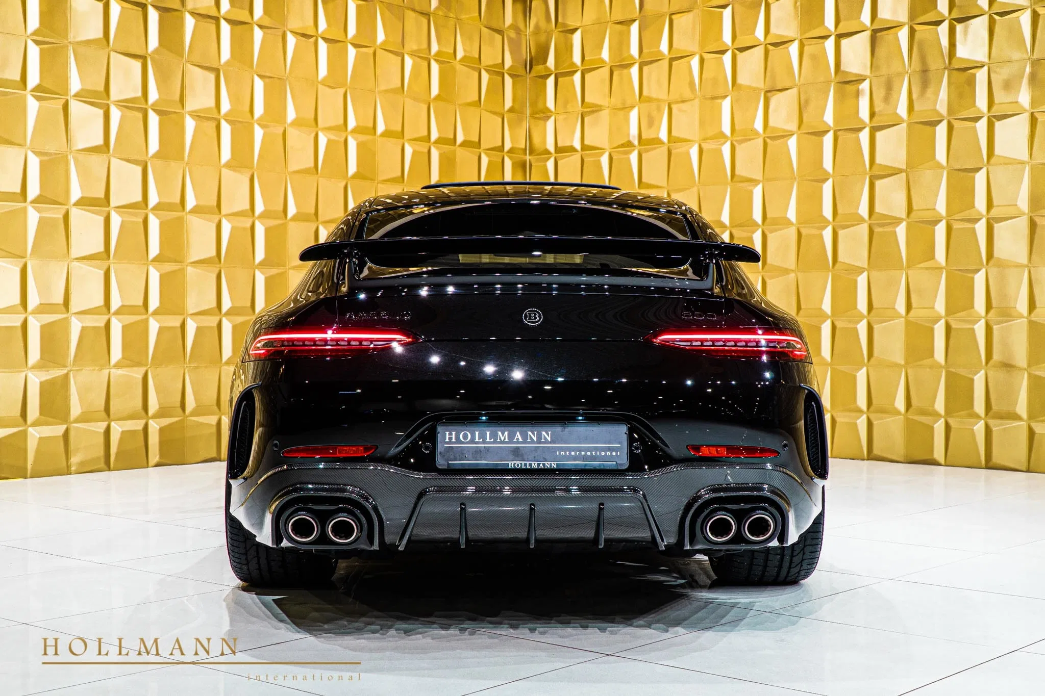 2019 BRABUS GT 800, rear three-quarter view, Obsidianschwarz Metallic